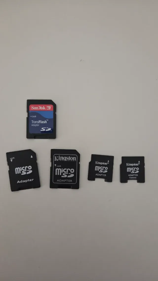 Adattatori Micro SD e SD Kingston e SanDisk