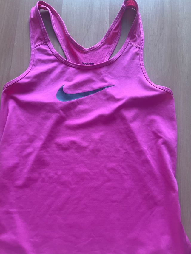 Camiseta tirantes Nike Pro rosa