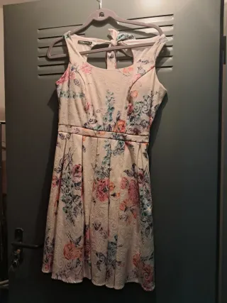 Vestido comunión floral talla M