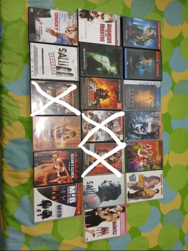 Lote 16 DVDs Películas Acción, Terror, Crimen
