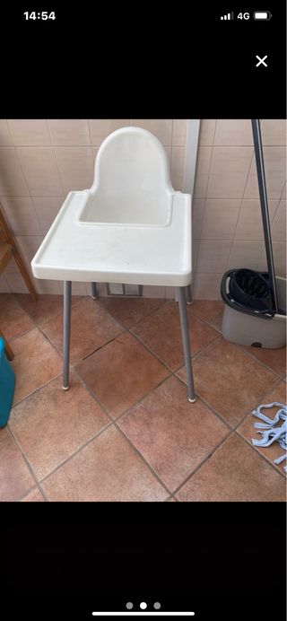 2 Sillas Trono Bebé Blancas