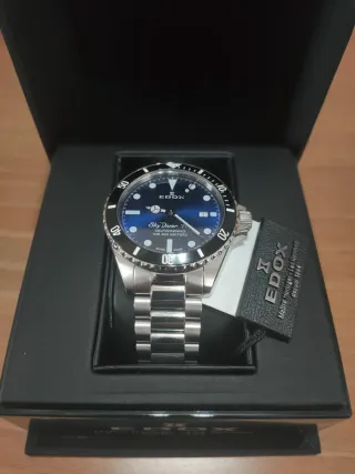 Orologio Automatico Edox Skydiver 70s Date