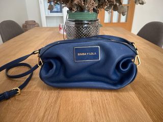 Bolso piel azul Bimba y Lola