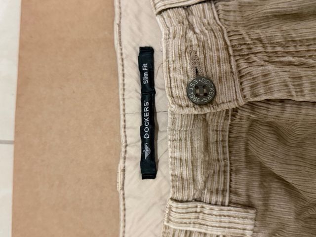 Pantaloni Dockers Slim Fit Beige Taglia L