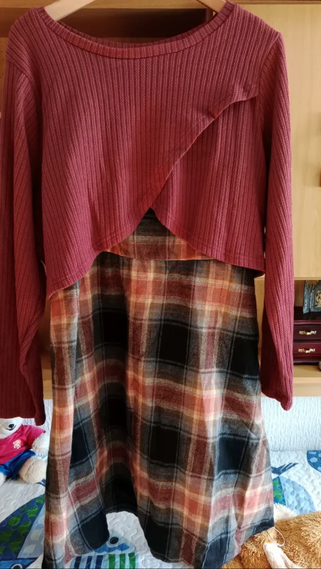 Vestido dos piezas otoño invierno 3XL