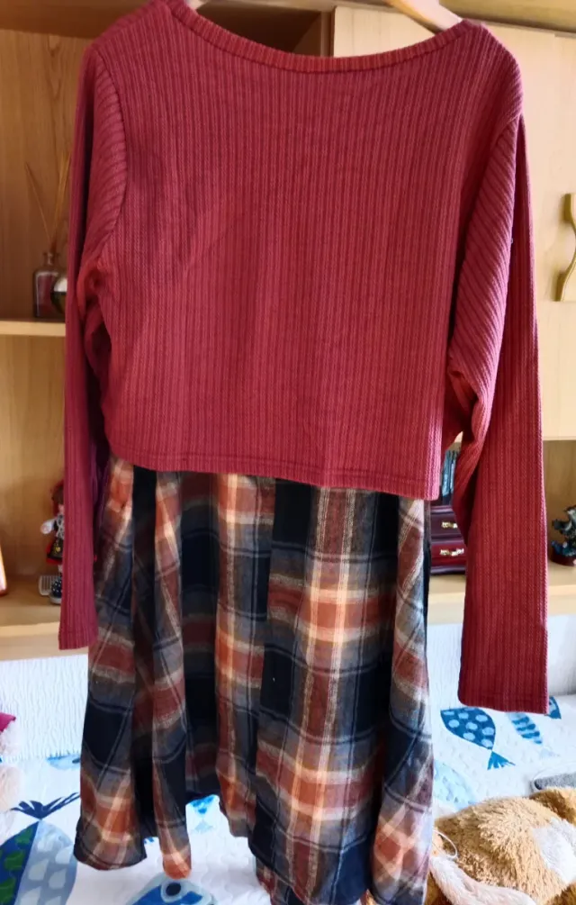 Vestido dos piezas otoño invierno 3XL