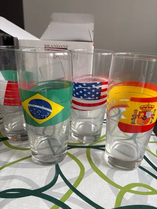 Set 4 Bicchieri Pizza Nation Brandani