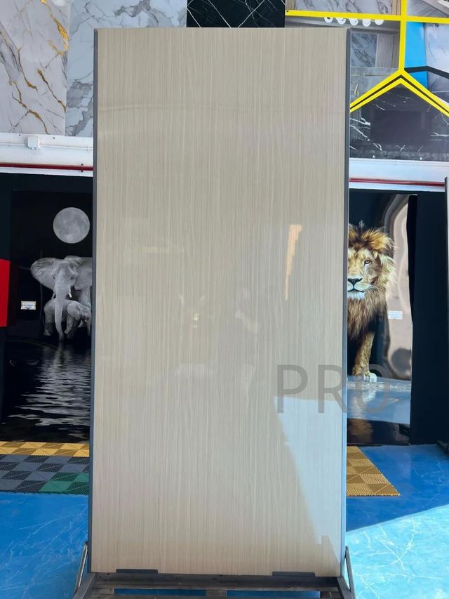 Placa decorativa Madera Mostaza Brillo