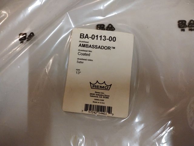 Parche Remo Ambassador Coated 13