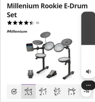 Batería Electrónica Millenium Rookie Set