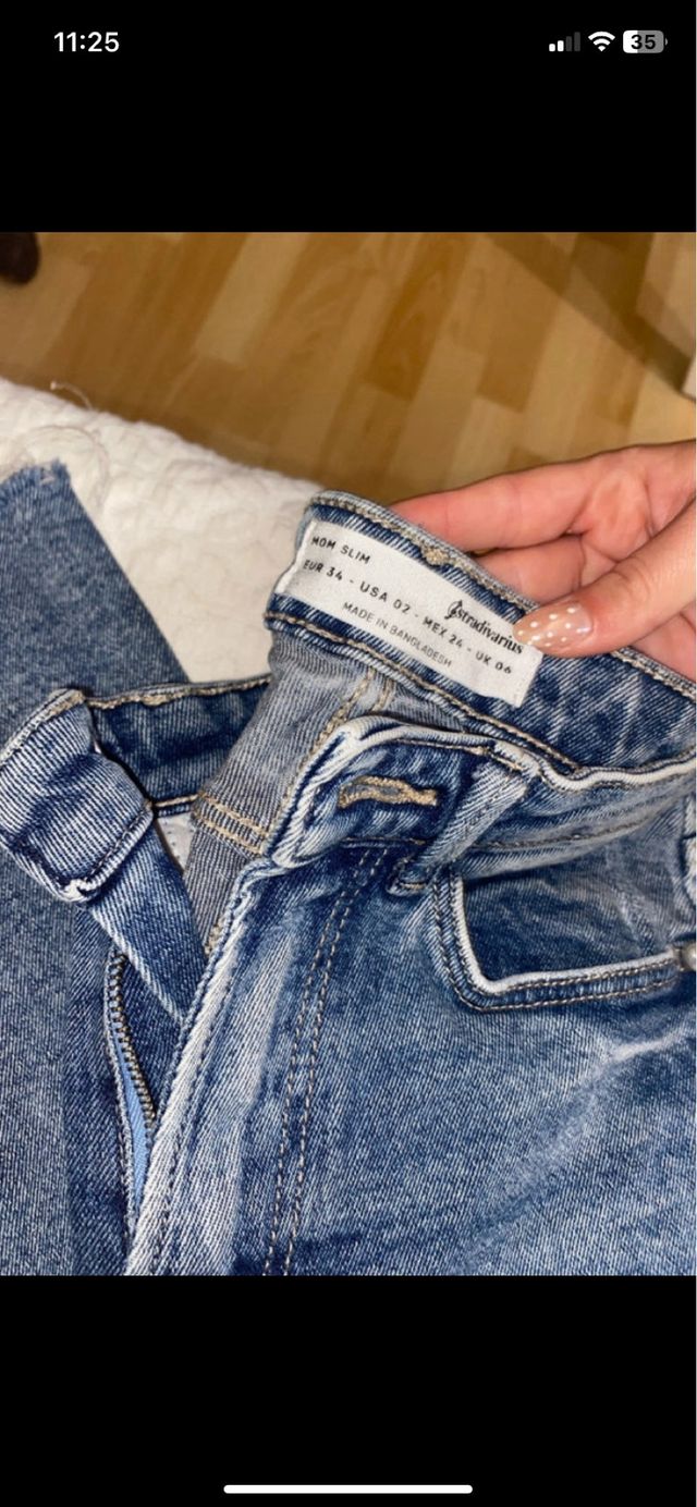 Vaqueros rectos azules