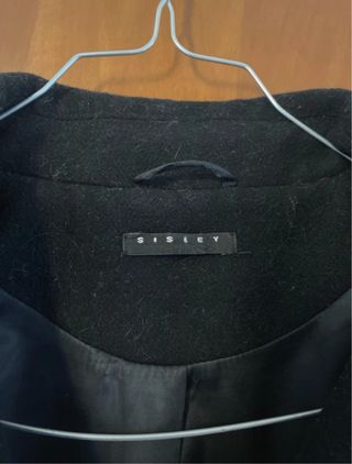 Cappotto nero Sisley taglia L