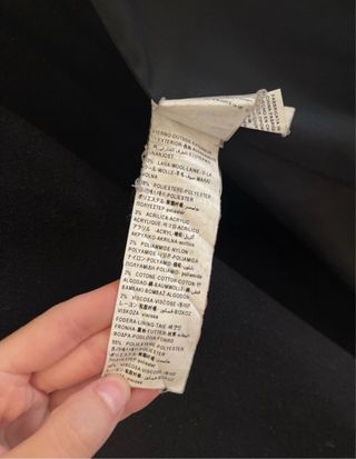 Cappotto nero Sisley taglia L