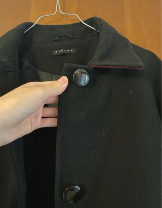 Cappotto nero Sisley taglia L