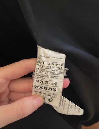 Cappotto nero Sisley taglia L