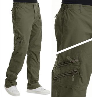 Pantalones Tácticos Hombre Bolsillos Talla M
