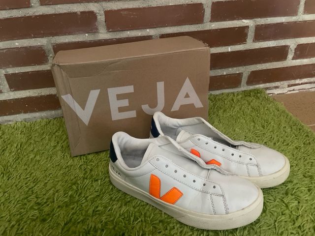 Zapatillas Veja Talla 41 Naranja/Blanco