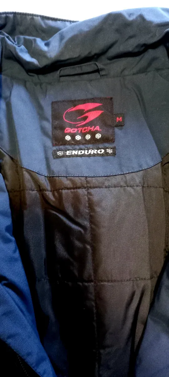 Abrigo hombre GOTCHA azul marino y beige