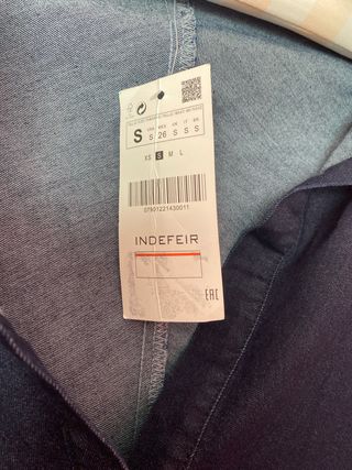 Vestido vaquero midi elástico Talla S