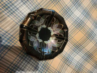 Posacenere ceramica decorato fiori