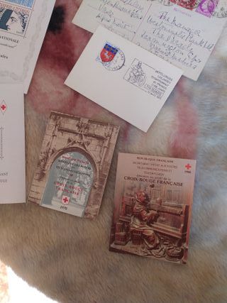 Sellos Croix Rouge Francesa y Monegaska