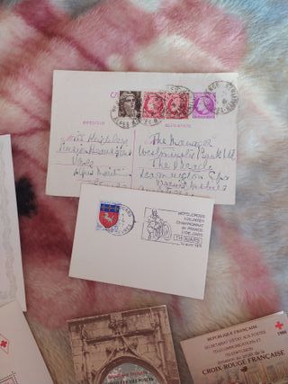 Sellos Croix Rouge Francesa y Monegaska