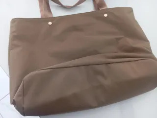 Bolso Grande Marrón y Dorado