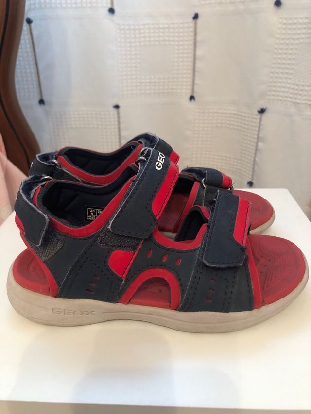 Sandalias Geox niño azul y rojo