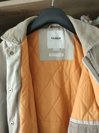 Gabardina Pull&Bear Beige Talla S/L /No hago envío