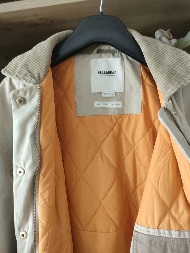 Gabardina Pull&Bear Beige Talla S/L /No hago envío