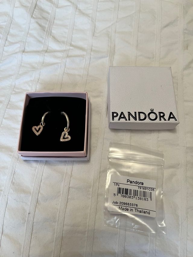 Pendientes Aro Corazón Pandora