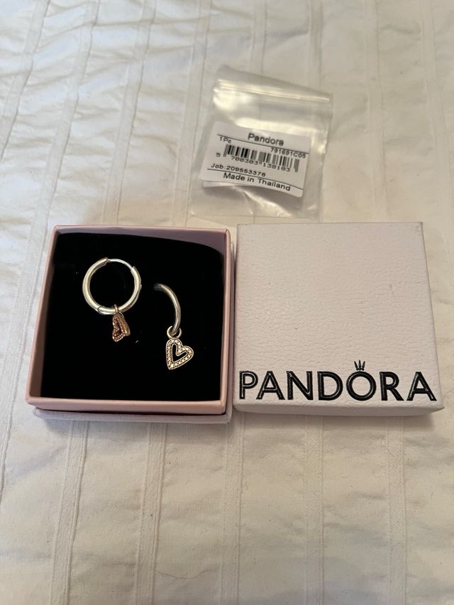 Pendientes Aro Corazón Pandora