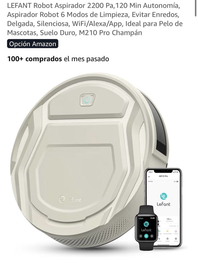 Robot aspirador Lefant 2200 AP