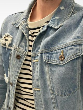 Chaqueta vaquera de estilo lavado talla M