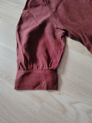 Vestido Zara midi paneles marrón