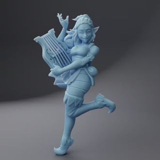 Pack 6 Minis Bardas y Aventureras Fantasy 32mm