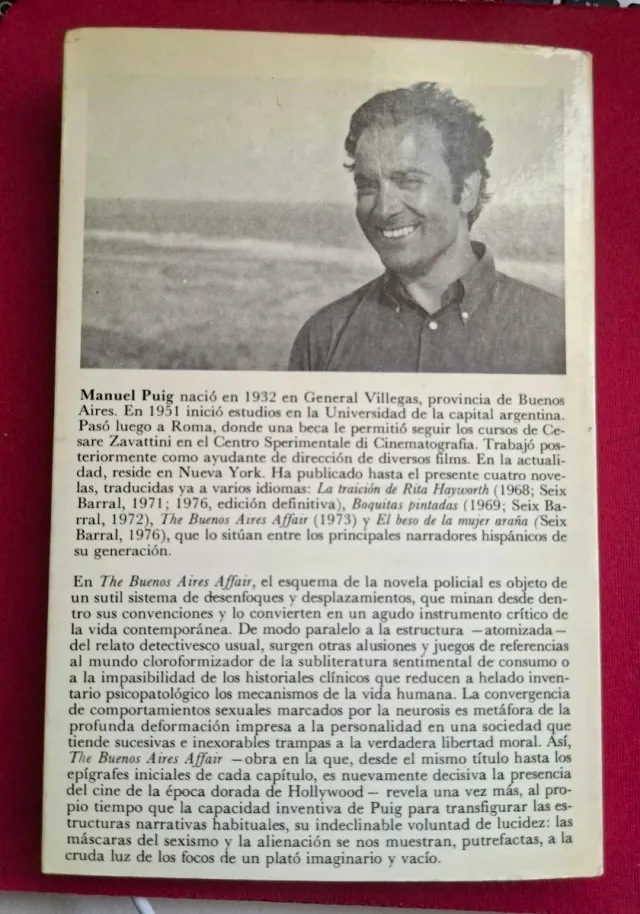 "THE BUENOS AIRES AFFAIR", MANUEL PUIG, 1977