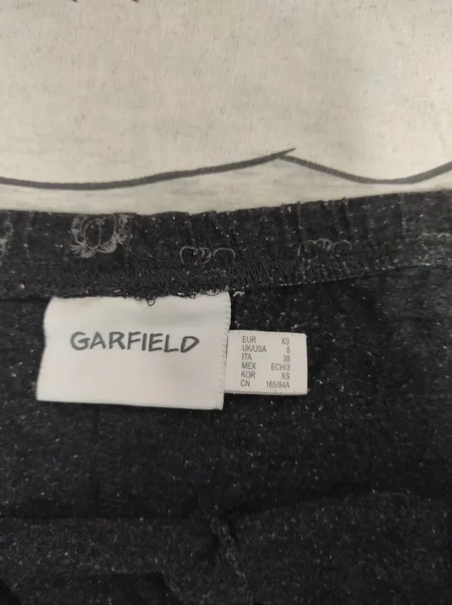 Pijama Garfield Gris y Naranja