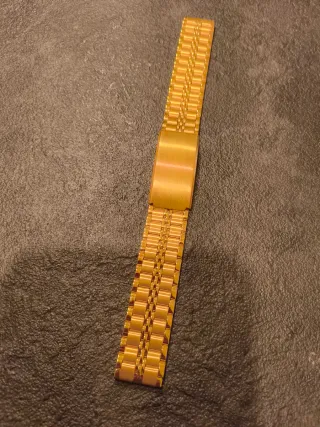 Bracciale Orologio Uomo Dorato 16mm