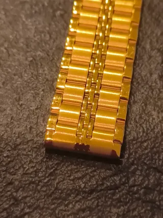 Bracciale Orologio Uomo Dorato 16mm