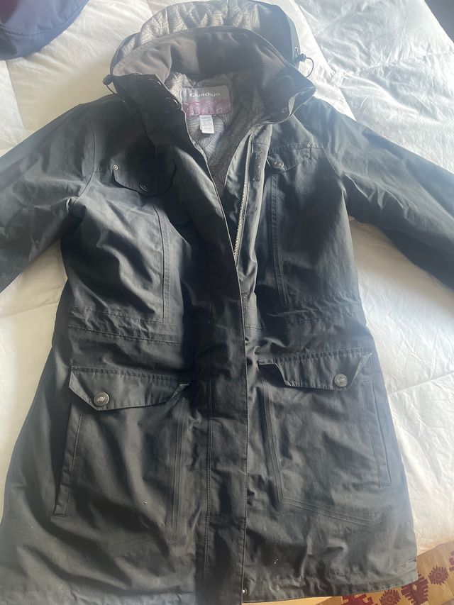 Anorak Quechua Negro Mujer