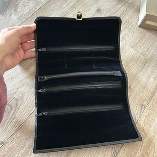 Joyero de viaje piel negro