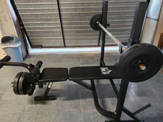 Press de banca Homecom con pesas