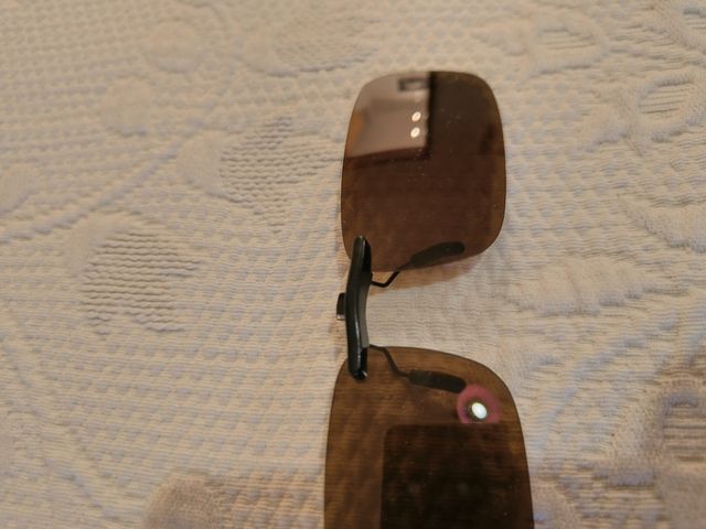 Clip Óculos Sol UV400 Castanho