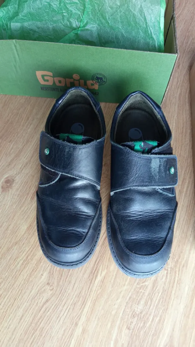 Zapatos Escolares Gorila Talla 34 Azul Milan 