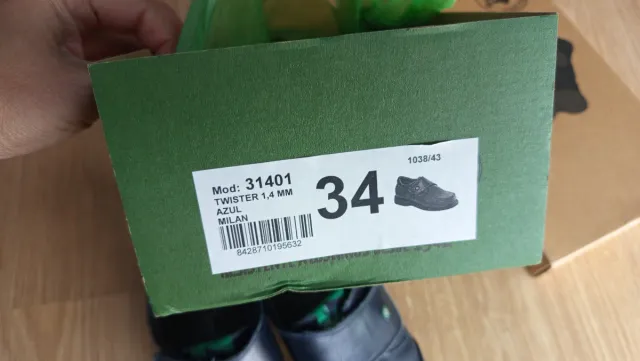 Zapatos Escolares Gorila Talla 34 Azul Milan 