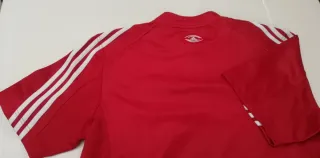 Maglia Rugby Adidas L Rossa e Bianca Nuova