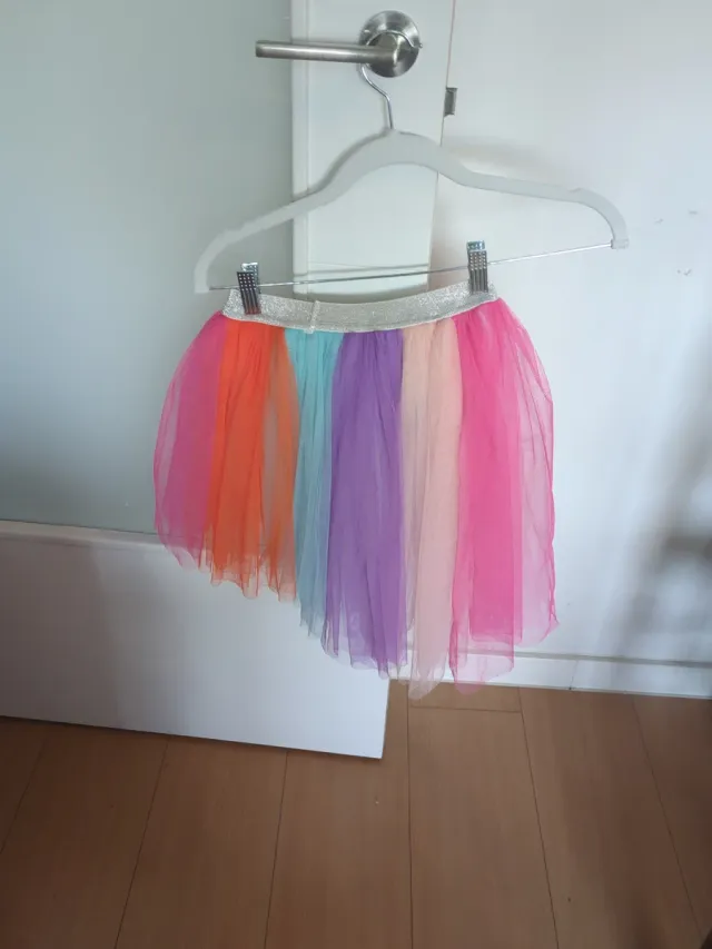 Falda tul colores niña
