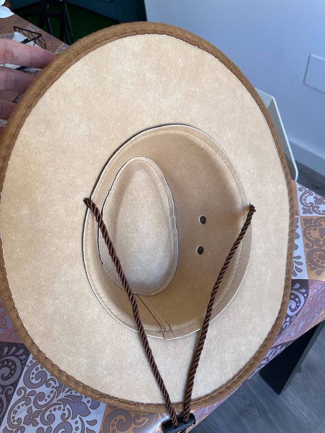 Sombrero de fieltro marrón contorno 57 cm