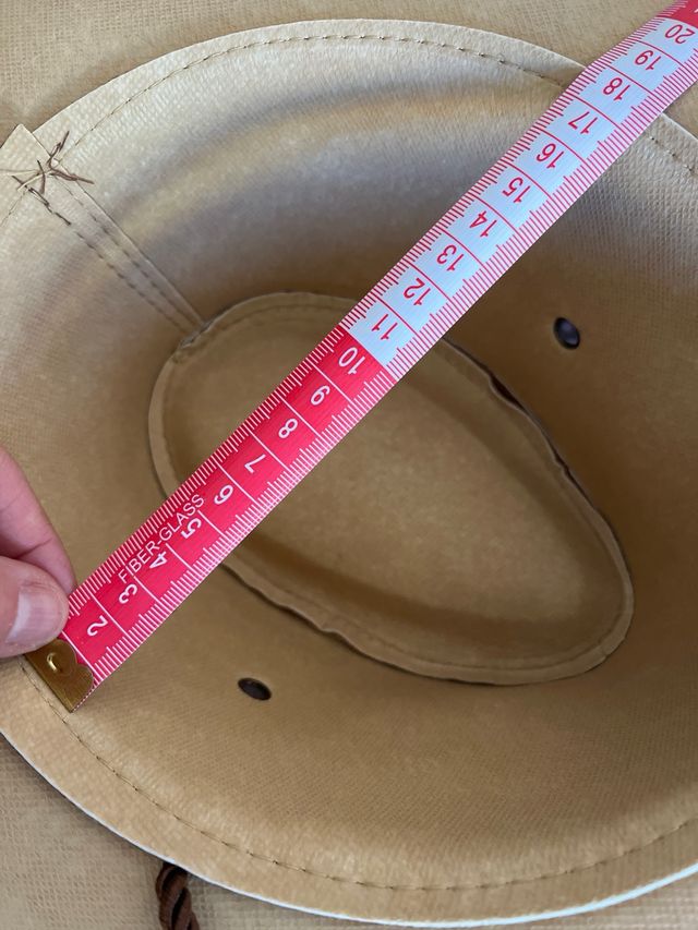 Sombrero de fieltro marrón contorno 57 cm